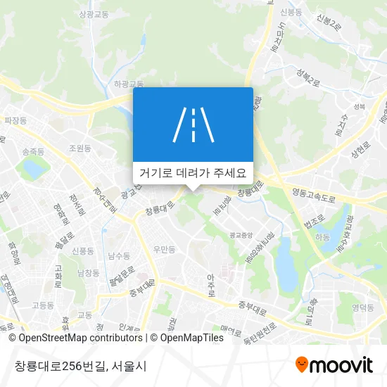 창룡대로256번길 지도