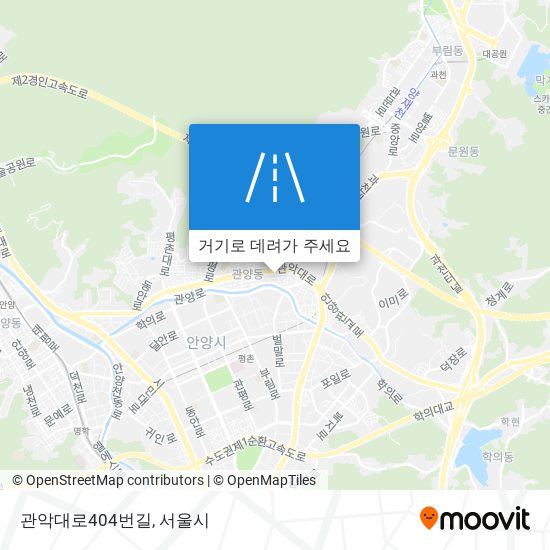 관악대로404번길 지도