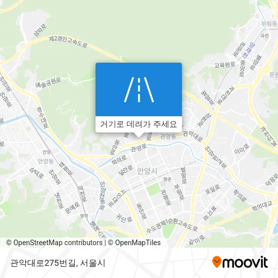 관악대로275번길 지도