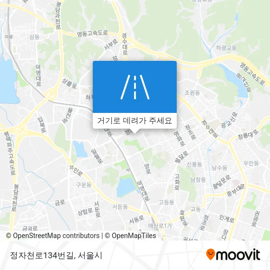 정자천로134번길 지도