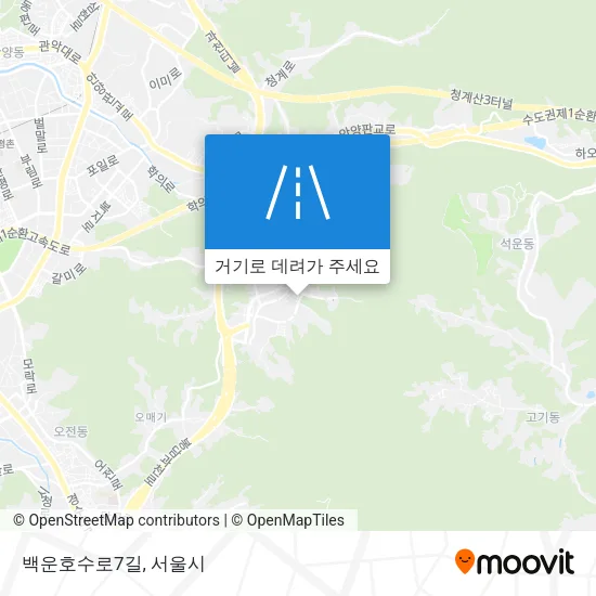백운호수로7길 지도