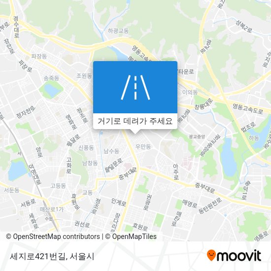 세지로421번길 지도