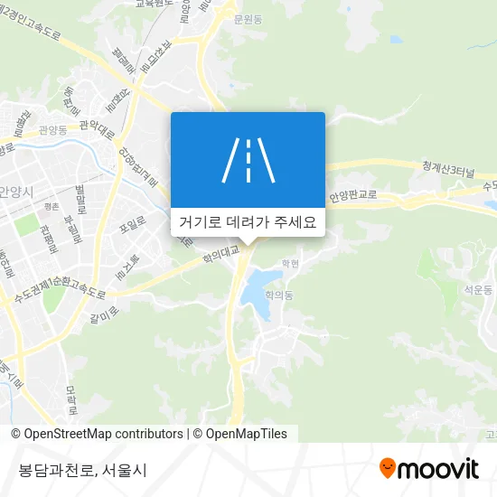 봉담과천로 지도