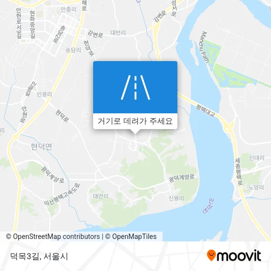 덕목3길 지도