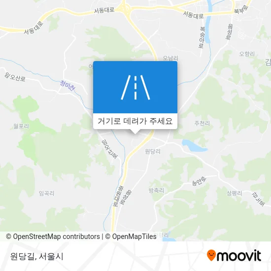 원당길 지도
