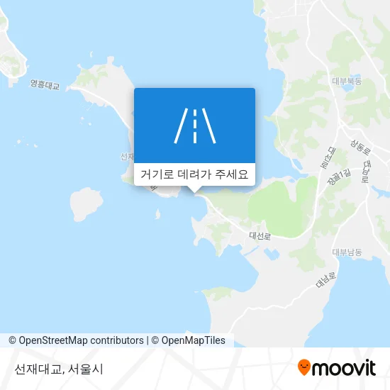 선재대교 지도
