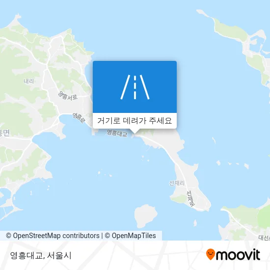 영흥대교 지도