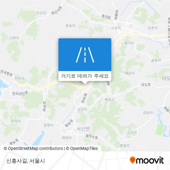 신흥사길 지도