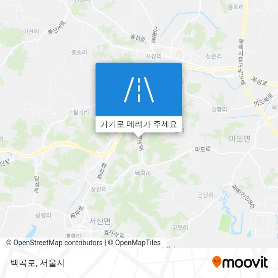 백곡로 지도