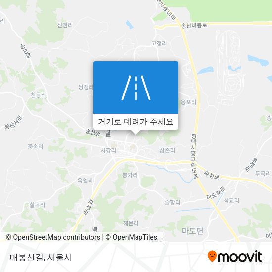 매봉산길 지도