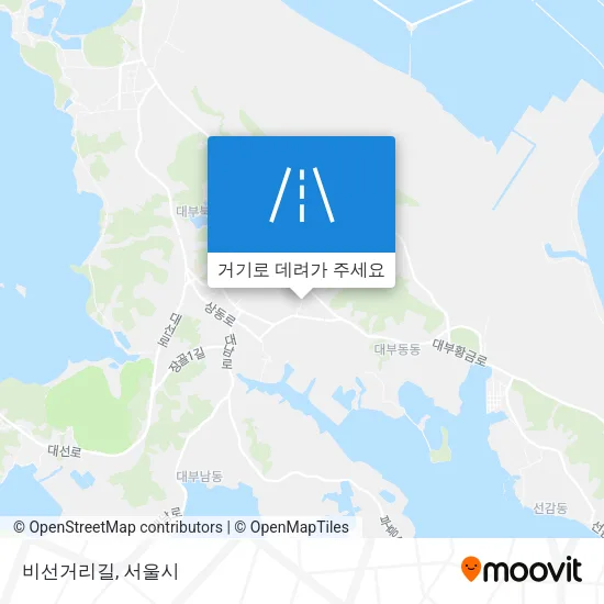 비선거리길 지도