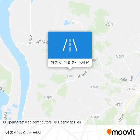 이봉산동길 지도