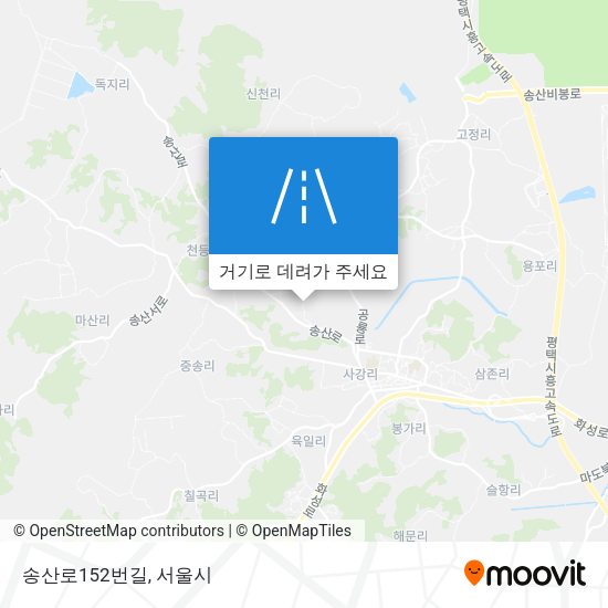 송산로152번길 지도