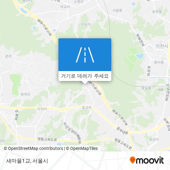 새마을1교 지도