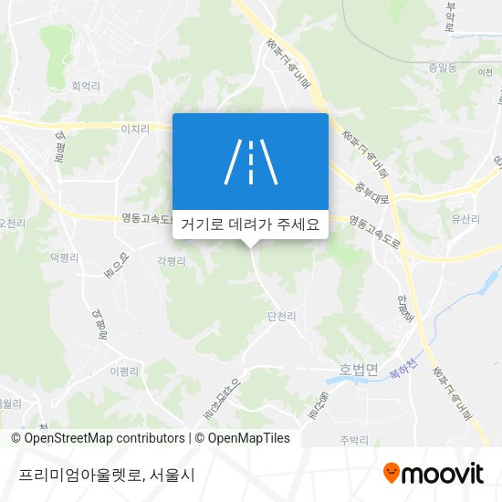 프리미엄아울렛로 지도