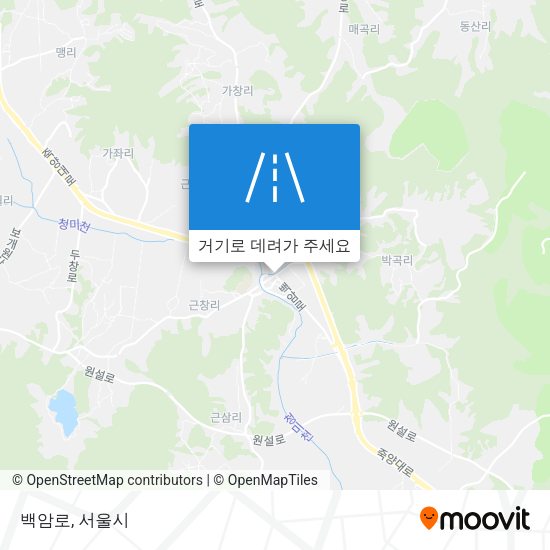 백암로 지도