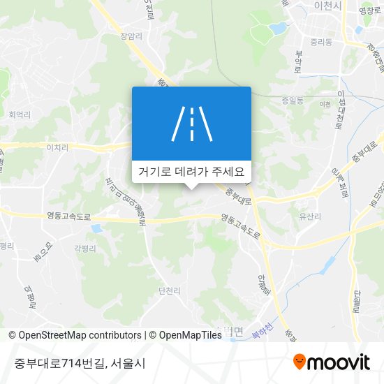 중부대로714번길 지도