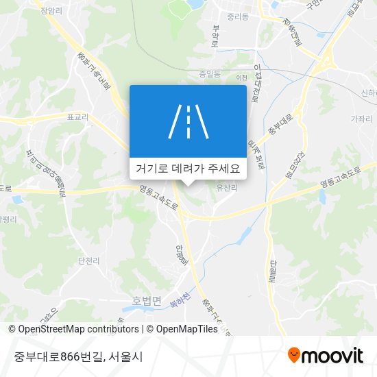 중부대로866번길 지도
