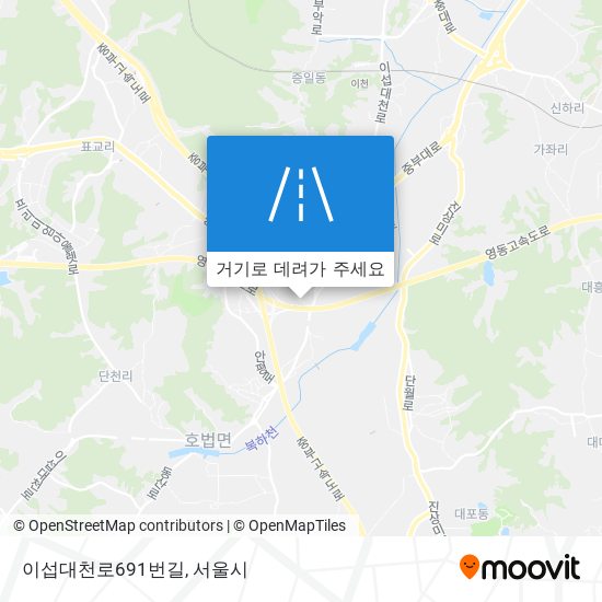 이섭대천로691번길 지도