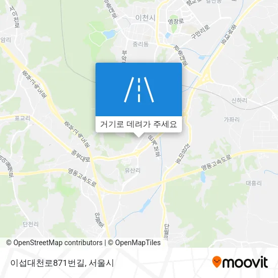 이섭대천로871번길 지도
