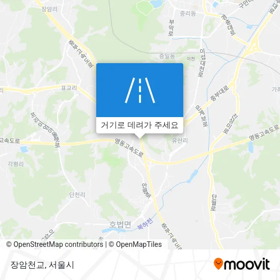장암천교 지도
