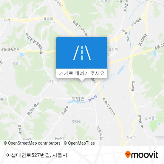 이섭대천로527번길 지도