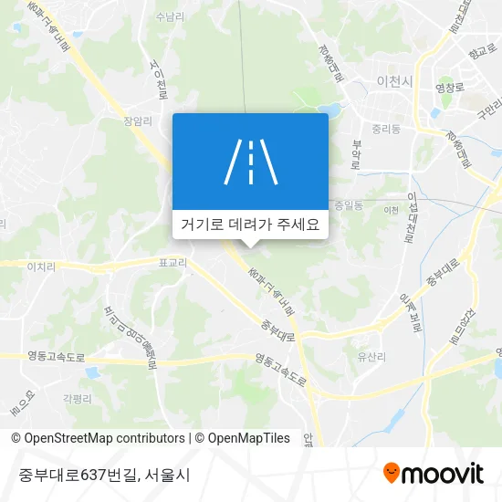 중부대로637번길 지도