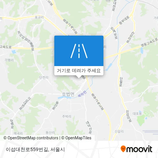 이섭대천로559번길 지도