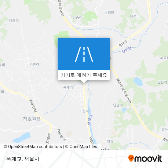 풍계교 지도