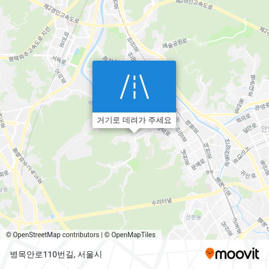 병목안로110번길 지도