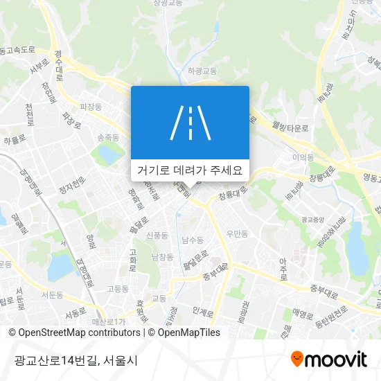광교산로14번길 지도
