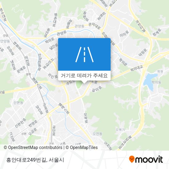 흥안대로249번길 지도