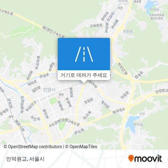 인덕원교 지도