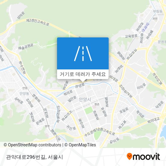 관악대로296번길 지도
