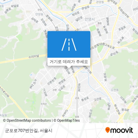 군포로707번안길 지도