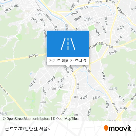 군포로707번안길 지도