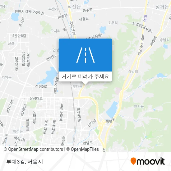부대3길 지도