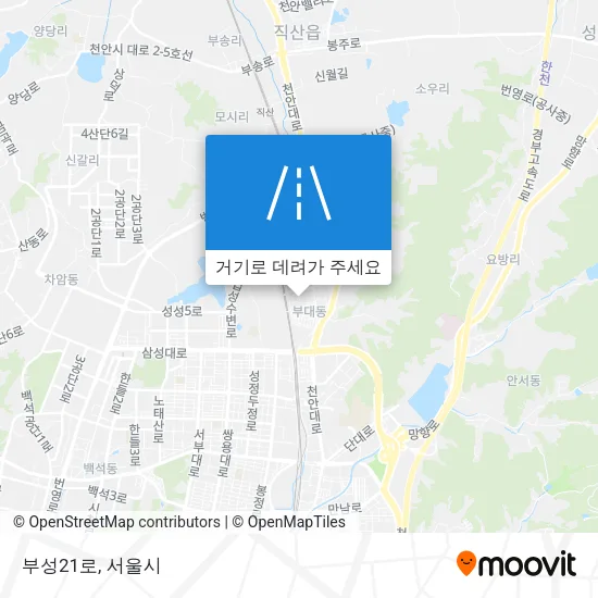 부성21로 지도