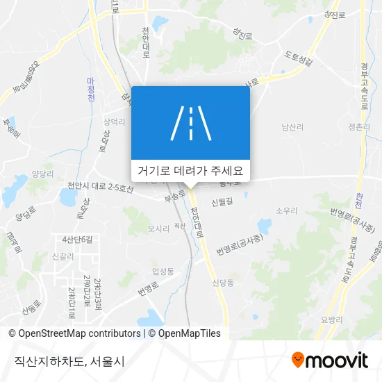 직산지하차도 지도