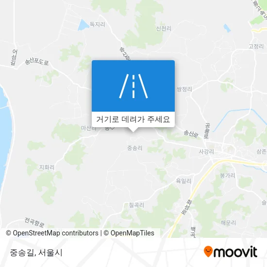 중송길 지도