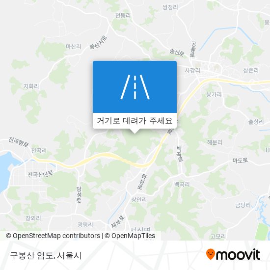 구봉산 임도 지도