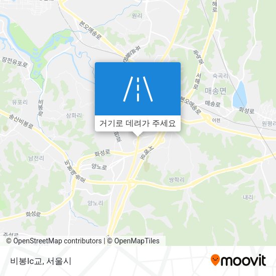 비봉Ic교 지도