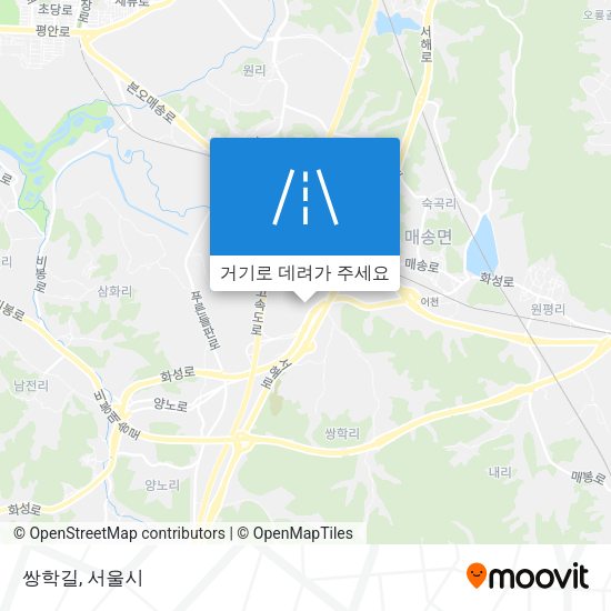 쌍학길 지도