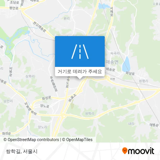 쌍학길 지도