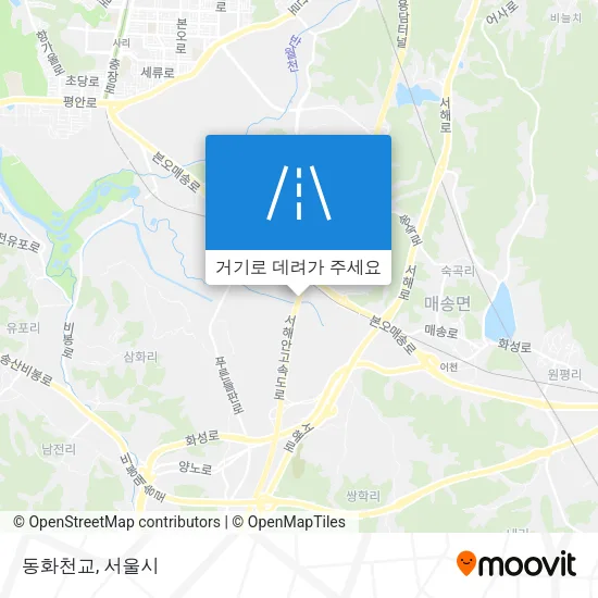 동화천교 지도