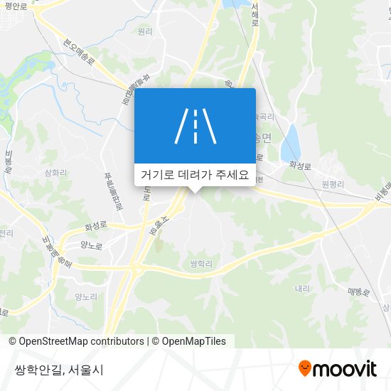 쌍학안길 지도