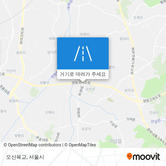 오산육교 지도