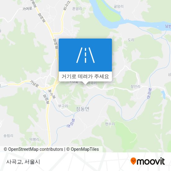 사곡교 지도