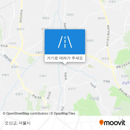 오산교 지도