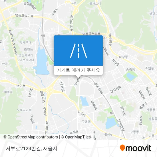 서부로2123번길 지도